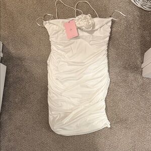 Hello Molly White Ruched Wedding Dress